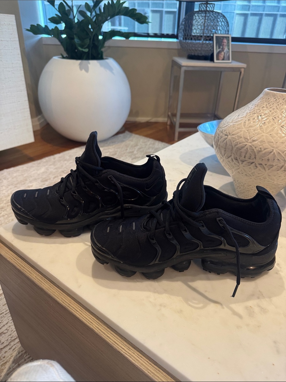 Nike Men's Black Running Sneakers - All-Black VaporMax Style
